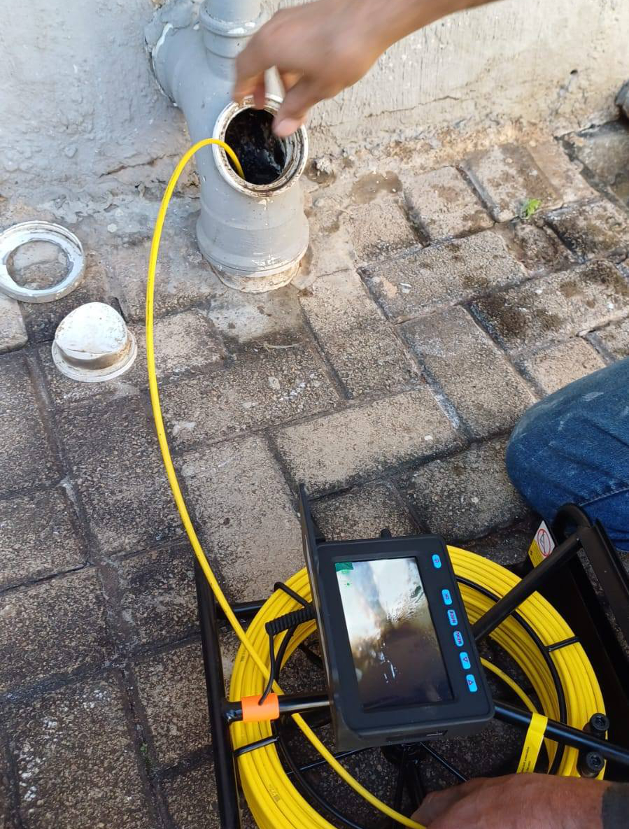 CCTV drain camera inspection